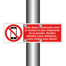 Vous devez maintenant avoir la réunion la plus importante de la journée. Veuillez éteindre votre téléphone ; votre enfant vous attend.