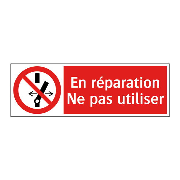 En réparation Ne pas utiliser