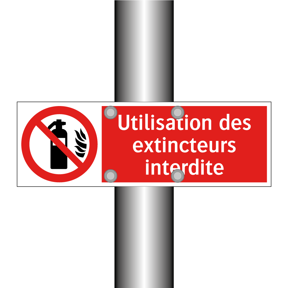 Utilisation des extincteurs interdite