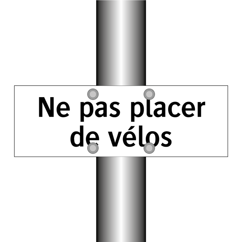 Ne pas placer de vélos