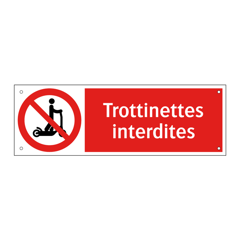 Trottinettes interdites