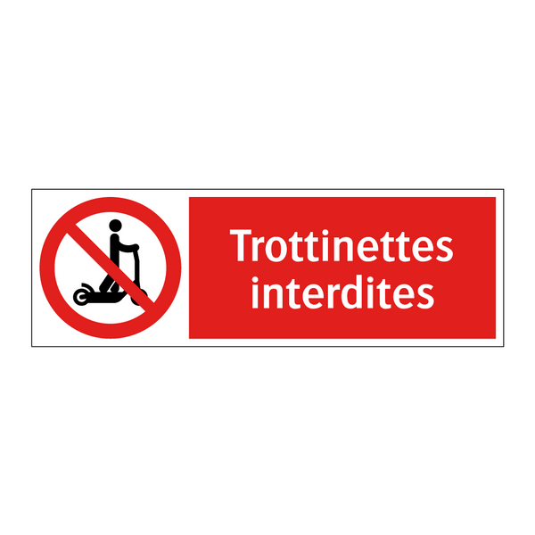 Trottinettes interdites