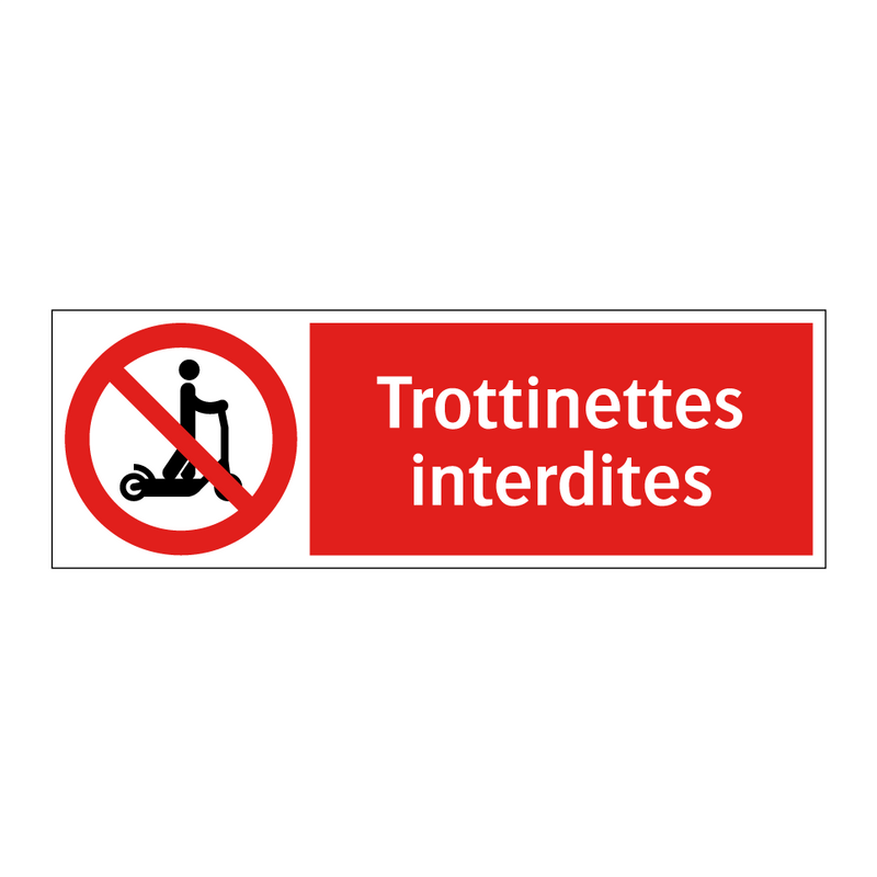 Trottinettes interdites