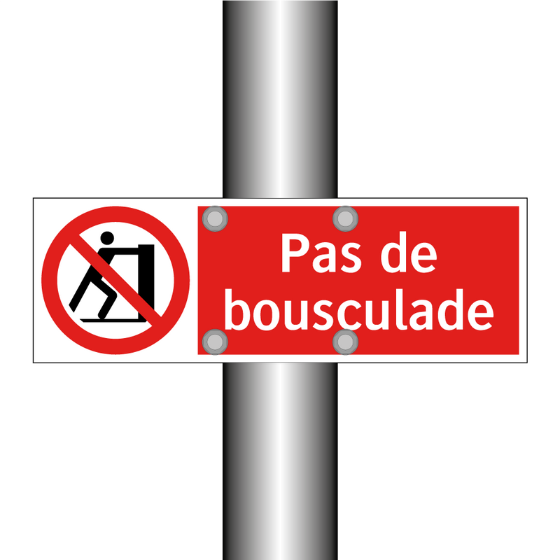 Pas de bousculade
