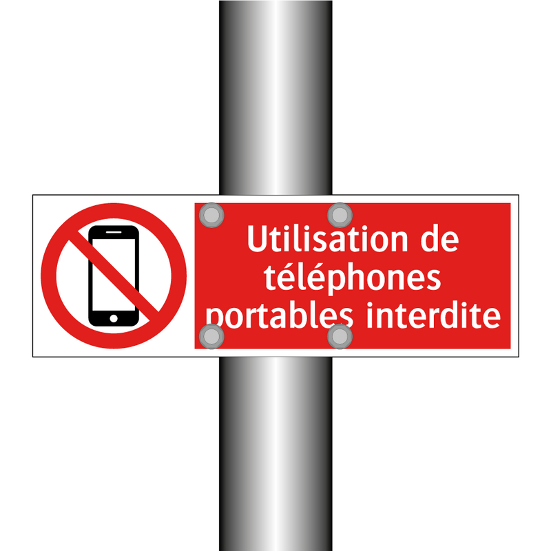 Utilisation de téléphones portables interdite