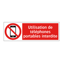 Utilisation de téléphones portables interdite