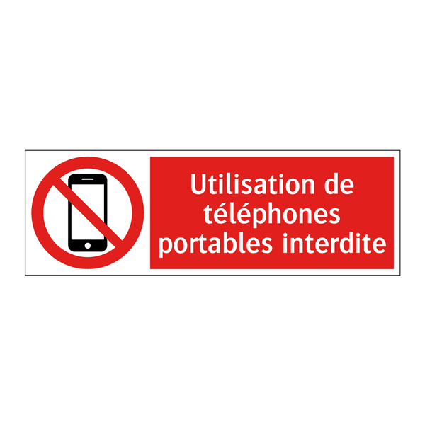 Utilisation de téléphones portables interdite