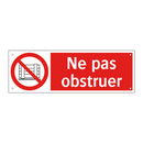 Ne pas obstruer