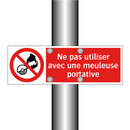 Ne pas utiliser avec une meuleuse portative