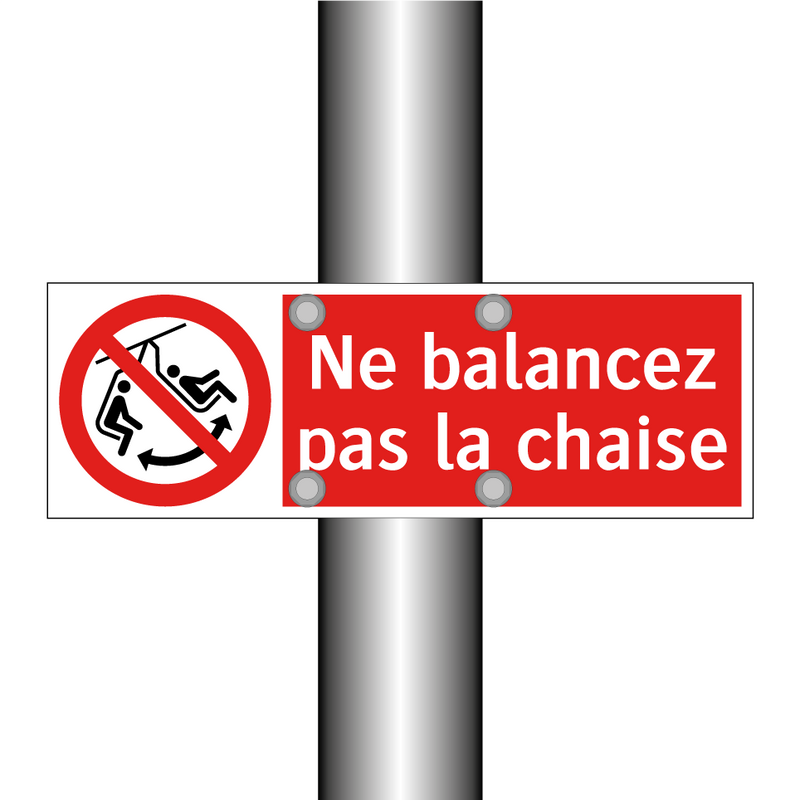 Ne balancez pas la chaise
