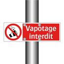 Vapotage interdit