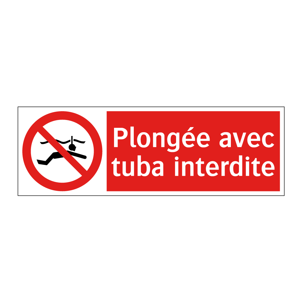 Plongée avec tuba interdite