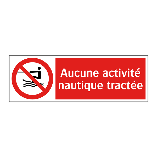 Aucune activité nautique tractée