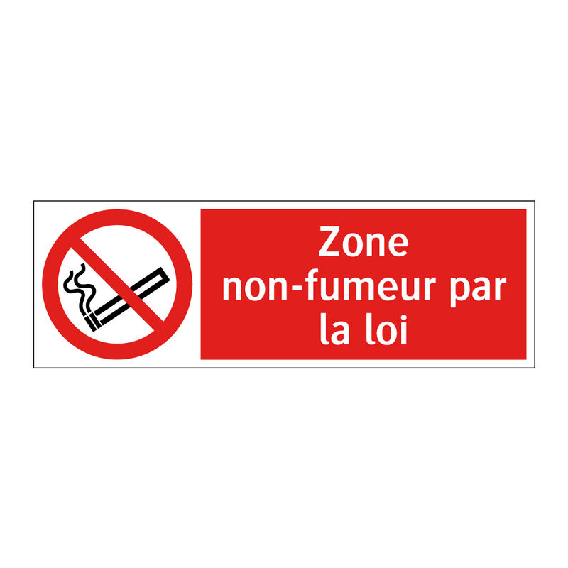 Zone non-fumeur par la loi