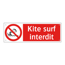 Kite surf interdit