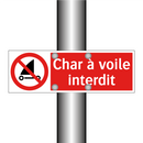 Char à voile interdit