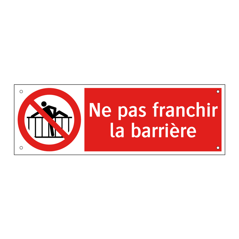 Ne pas franchir la barrière