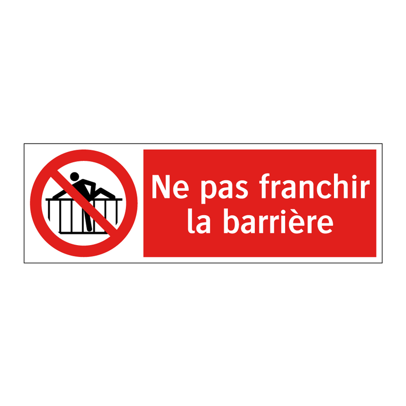 Ne pas franchir la barrière