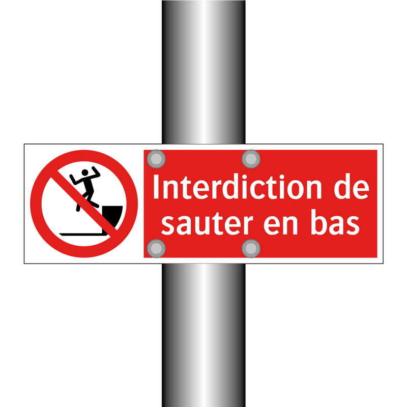 Interdiction de sauter en bas