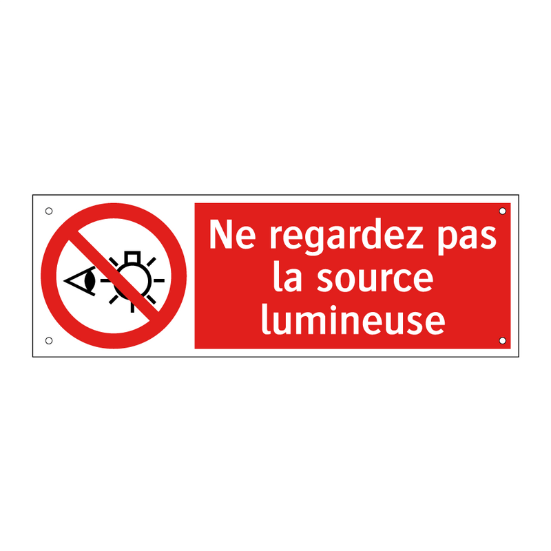 Ne regardez pas la source lumineuse