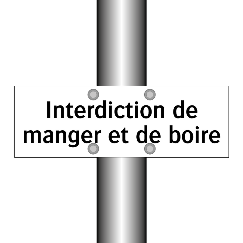 Interdiction de manger et de boire