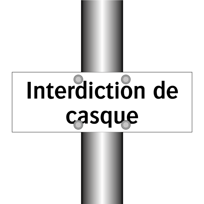 Interdiction de casque