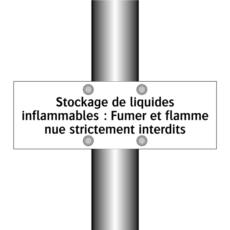 Stockage de liquides inflammables : Fumer et flamme nue strictement interdits