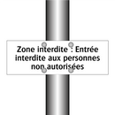 Zone interdite : Entrée interdite aux personnes non autorisées