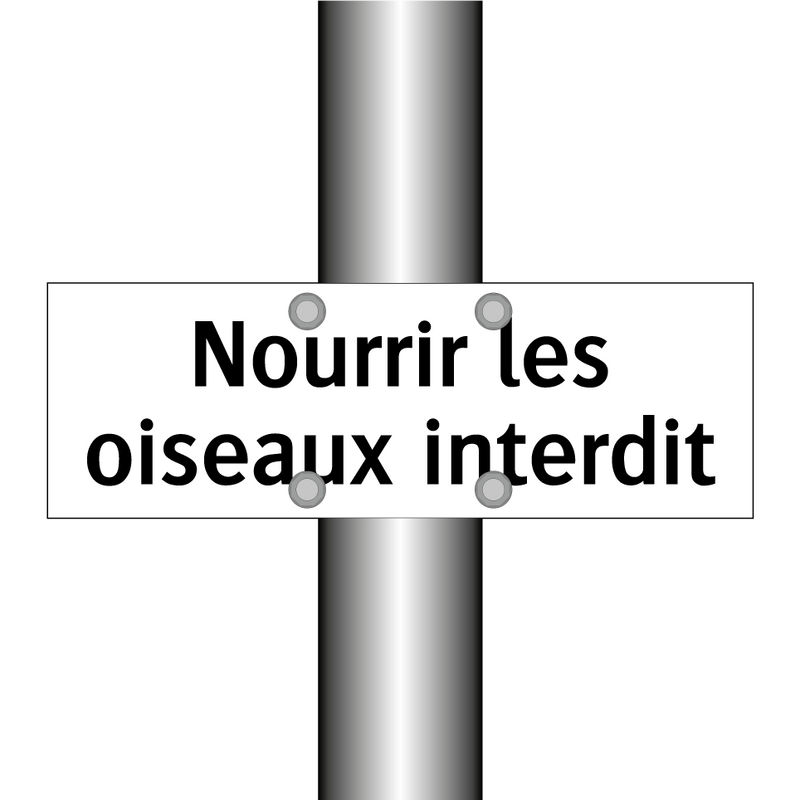 Nourrir les oiseaux interdit