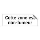 Cette zone est non-fumeur