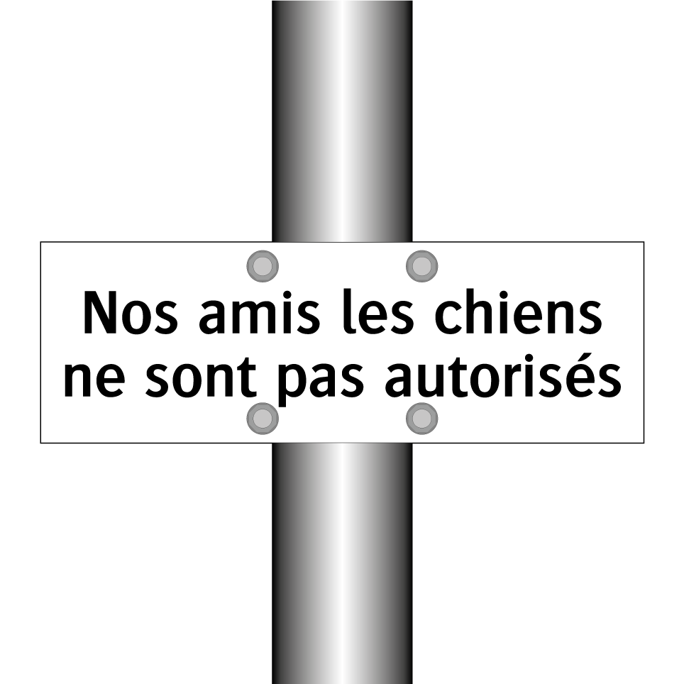 Nos amis les chiens ne sont pas autorisés