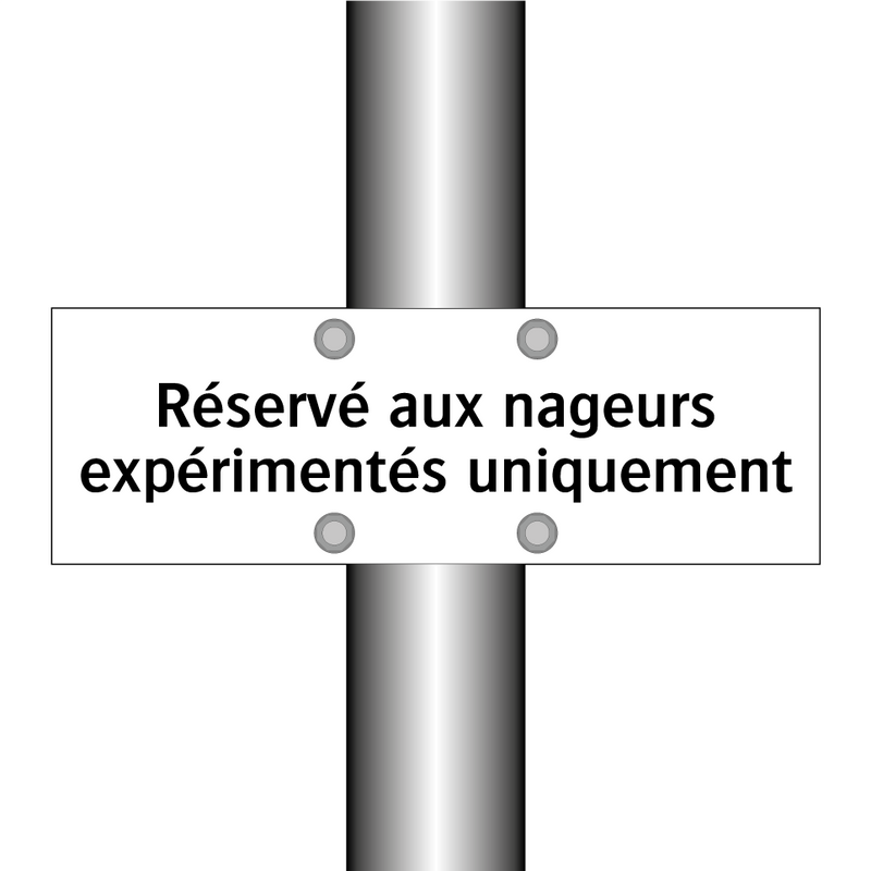 Réservé aux nageurs expérimentés uniquement
