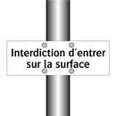 Interdiction d'entrer sur la surface