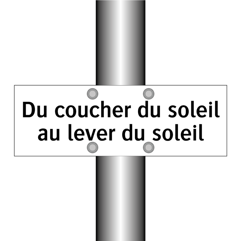 Du coucher du soleil au lever du soleil