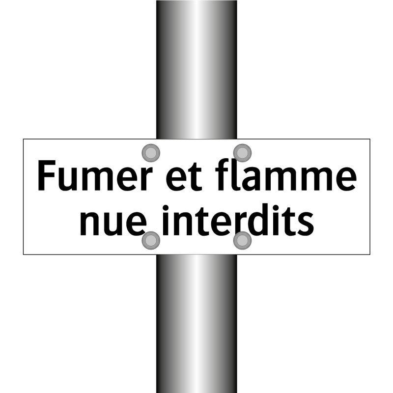 Fumer et flamme nue interdits