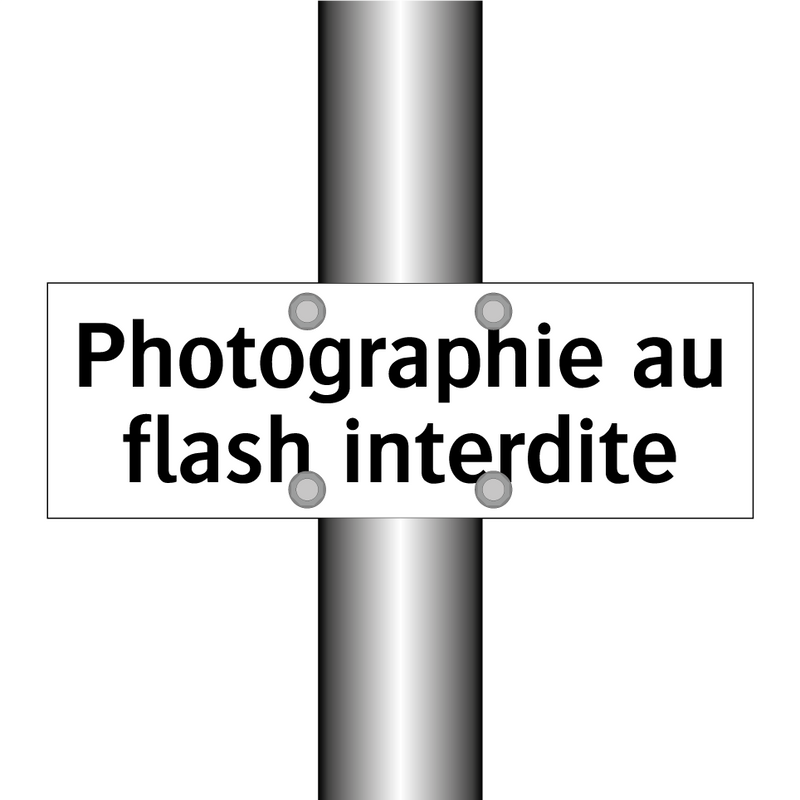 Photographie au flash interdite