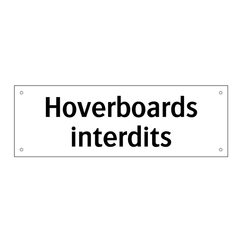 Hoverboards interdits