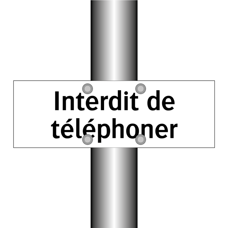 Interdit de téléphoner