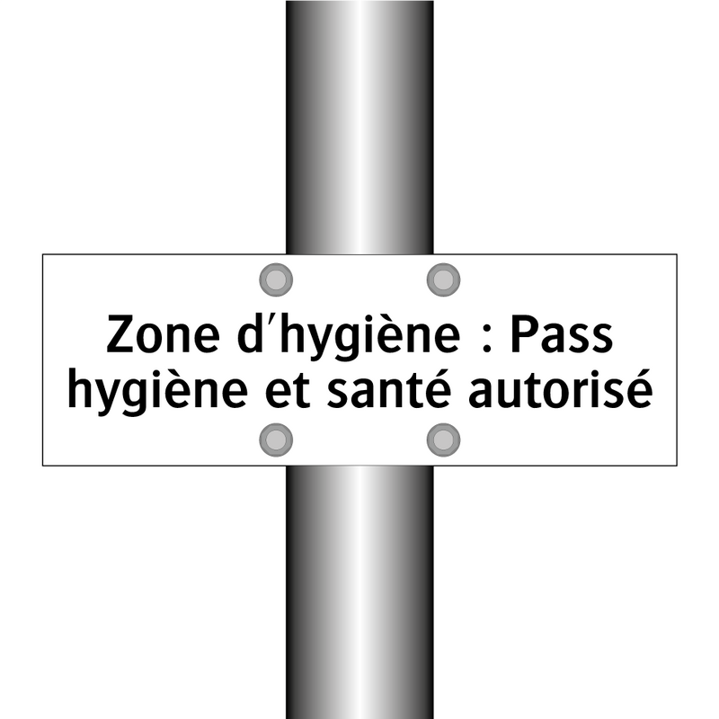 Zone d'hygiène : Pass hygiène et santé autorisé