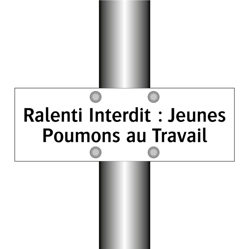 Ralenti Interdit : Jeunes Poumons au Travail