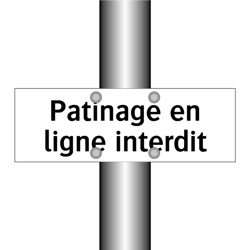 Patinage en ligne interdit
