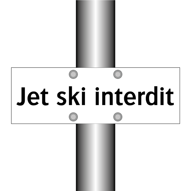 Jet ski interdit