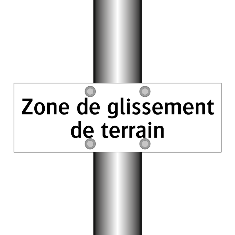 Zone de glissement de terrain
