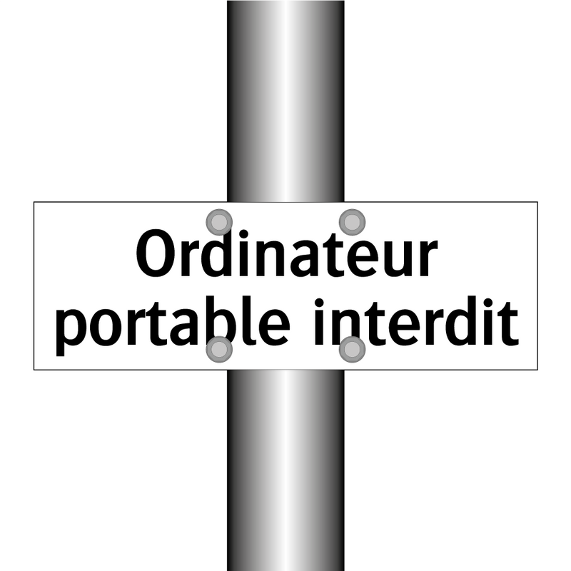 Ordinateur portable interdit