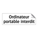 Ordinateur portable interdit