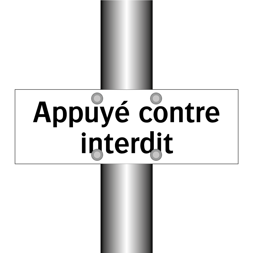 Appuyé contre interdit