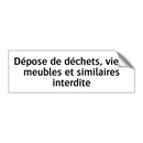 Dépose de déchets, vieux meubles et similaires interdite