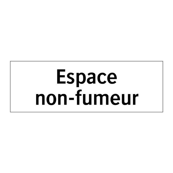 Espace non-fumeur