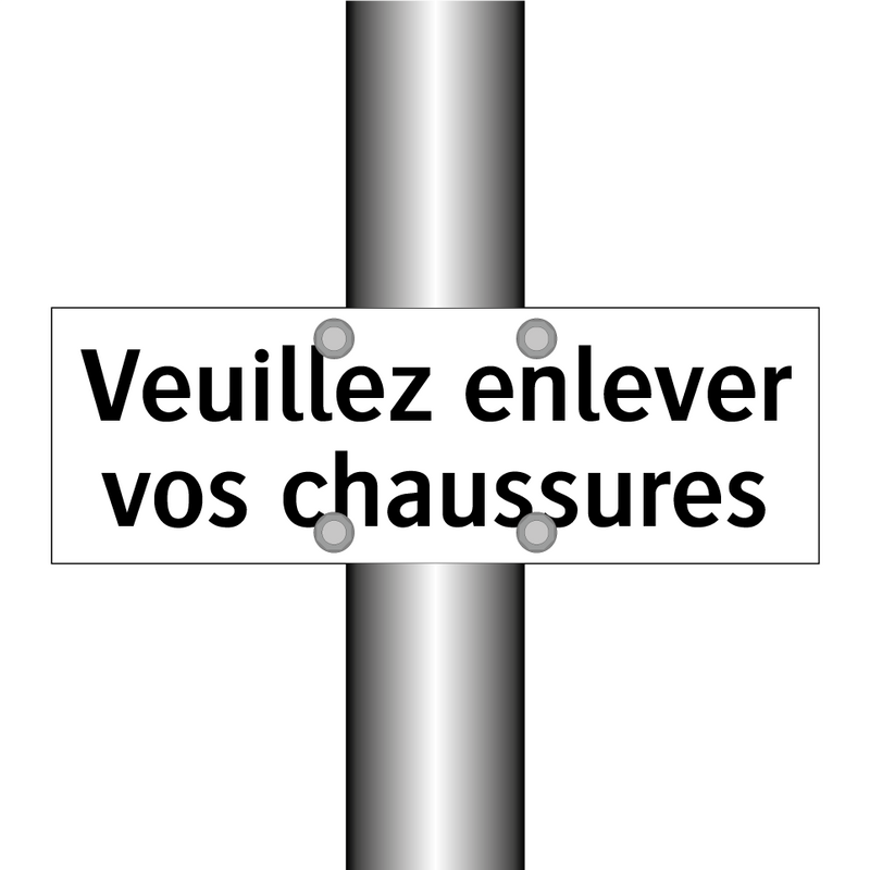 Veuillez enlever vos chaussures