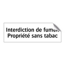 Interdiction de fumer. Propriété sans tabac